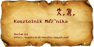 Kosztolnik Mónika névjegykártya